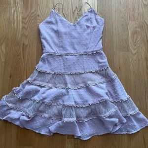 Mauve detailed dress
